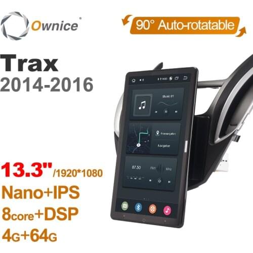 Android 10.0 Ownice Car Radio 1din for Chevrolet Trax 2014 - 2016 Car Auto Audio Video System Unit HDMI 13.3 Inch 1920*1080