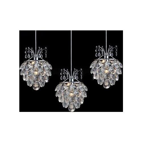 Free Shipping 2015 New Modern Brief 3-Lights Crystal Chandelier For Dining Room Hanging Crystal Bar Lighting Lustres e Pendentes