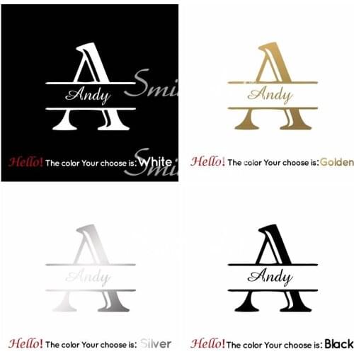 Free shipping Custom Name Wall Sticker Home Decor Decoration For Kids Rooms Decoration Wall Art Decal