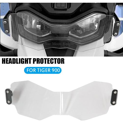For Tiger900 TIGER900 GT Pro RALLY Acrylic Motorcycle Accessories Transparent Headlight Protector Guard Lense Cover