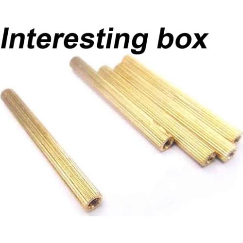 M2 double pass copper column car shell column model accessories DIY threaded tube remote control car frame pillar lengthening