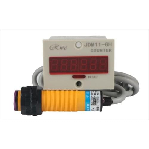 Digital display punch electronic counter Remote magnetic induction counter infrared photoelectric sensor counter