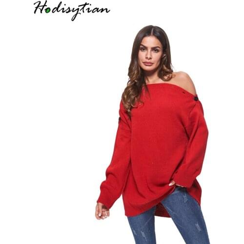Женские пуловеры с открытыми плечами Hodisytian China At AliExpress