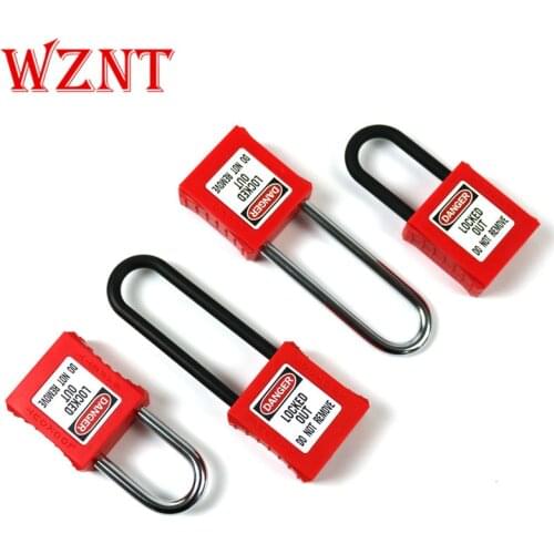 NT-S38A NT-S76A Engineering plastic insulation padlock safety lockout tag lock loto energy isolation lock with keyed alike