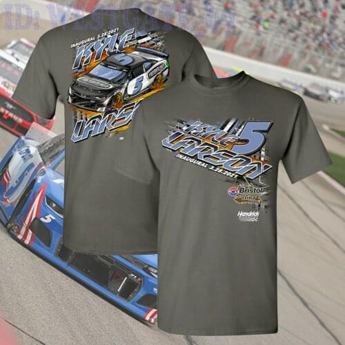Mens Kyle Larson Hendrick Motorsports Team Collection Charcoal T Shirt S 3XL