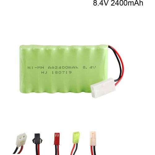 8.4V 2400mah NI-MH battery 8.4v nimh battery pilas 8.4v pack aa size ni mh for rc car toys tools model Tamiya/SM/JST/EL-2P Plug