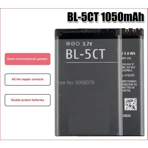 Original BL-5CT phone battery for Nokia 5220 5220XM 6730 C5 6330 6303i C5-00 C6-01 C3-01 6303C 3720s-2