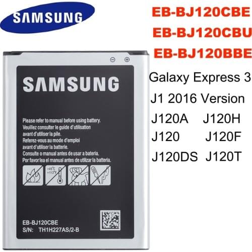Original Battery EB-BJ120CBU EB-BJ120BBE EB-BJ120CBE For Samsung Galaxy Express 3 J1 2016 Version J120 J120F J120A J120H J120T