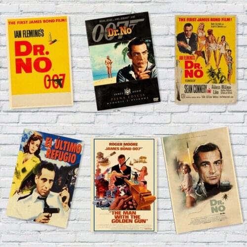 007 James Bond Posters Vintage Poster Retro Home Decor Kraft Bar Poster Retro MO67