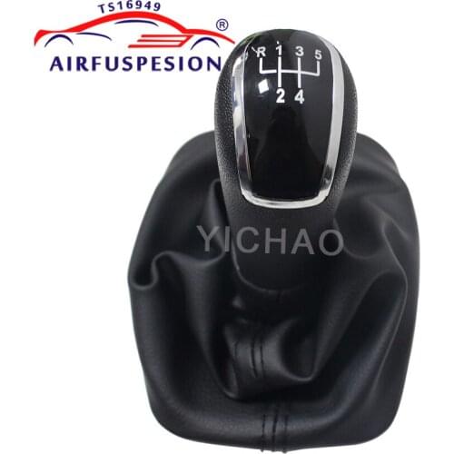 5 Speed Gear Shift Knob With Black Boot For Skoda Fabia 2000 2001 2002 2003 2004 2005 2006 2007 2008 6Y0711113H