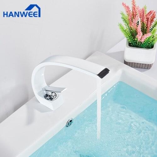 Basin Faucets Modern Bathroom Mixer Tap Brass Washbasin Faucet Single Handle Single Hole Elegant Crane For Bathroom