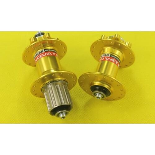 Novatec D041SB/D042SB Disc Brake Hub 32Holes D041SB D042SB Gold Front 100mm Rear 135mm steel Cassette Body Bicycle Parts