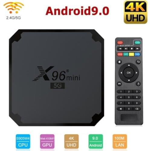 X96mini X96 Mini Android 7.1 Smart TV BOX X 96 2GB/16GB 1GB/8GB Amlogic S905W Quad Core Support 4K 30tps 2.4GHz WiFi Set Top Box
