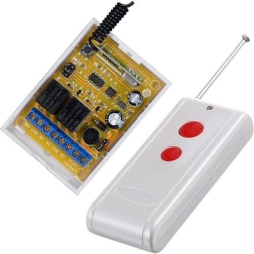 High Sensitivity For DC 12V 24V 2CH Small Channel Wireless Remote Control Controller Radio Switch 200m Transmitter Receiver