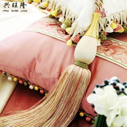 XWL 2Pcs/Pair Curtain Tassel Brush Tieback Hanging Ball Straps Lashing Bind Ropes Belt Curtain Accessories Clasp Tiebacks Decor