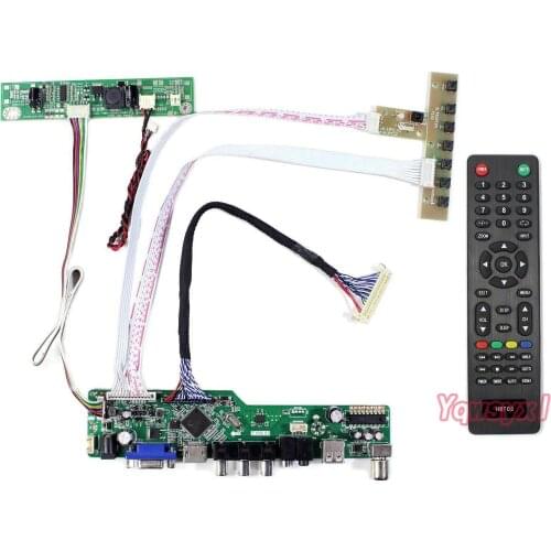 Yqwsyxl Kit for LM270WF5(SS)(A1) LM270WF5 LM270WF5-SSA1 1920*1080 TV+HDMI+VGA+AV+USB LCD LED screen Controller Driver Board