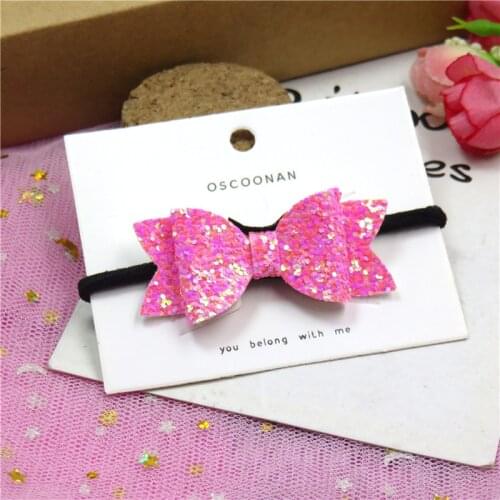 1PCS Cute Rose Sequin Bows Elastic Hair Bands Hairpins 2020 Scrunchie Kids Creativity Korean Hair Accessories For Baby Girls