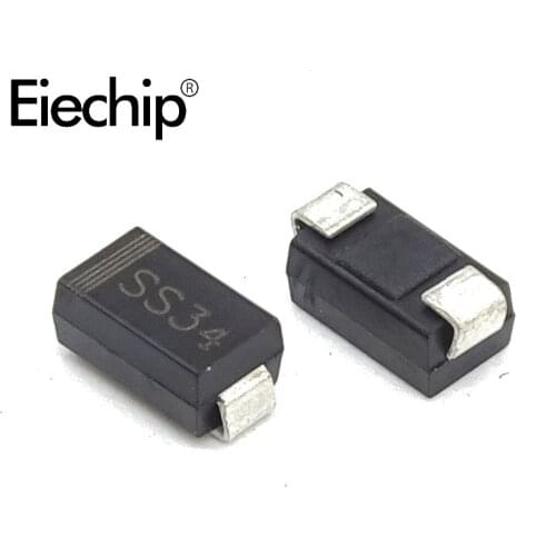 100pcs 1N5822 SS34 DO-241 SMA SMD Schottky diode 3A 40V crystal diode