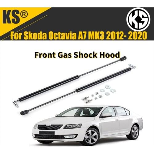 2PCS car hood shock absorber car front support strut bars Shock Hood for Skoda Octavia A7 MK3 2012- 2020 A5 MK2 2004-2013