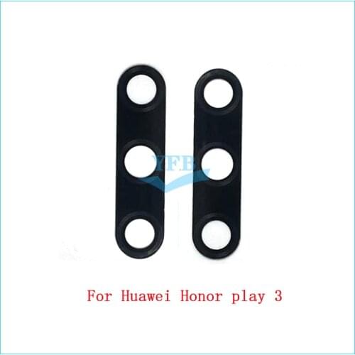 2pcs For Huawei Honor Play 3 Rear Bcak Camera Glass Lens Cover With Adhesive Sticker Replacement Parts