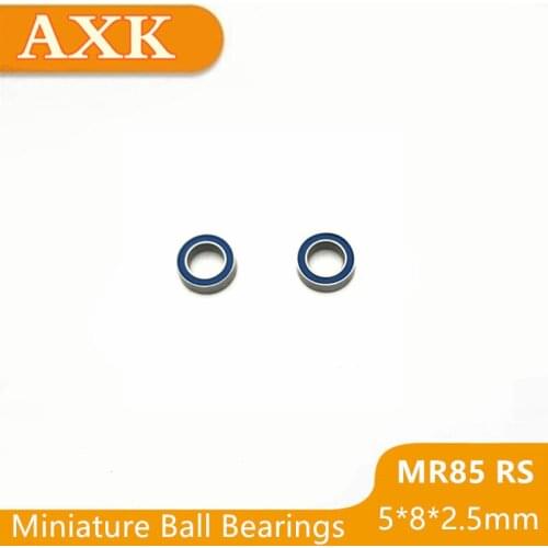2021 Time-limited Rushed Mr85rs Bearing Abec-3 (10pcs) 5x8x2.5 Mm Miniature Mr85-2rs Ball Bearings Blue Rubber Sealed Mr85 Rs