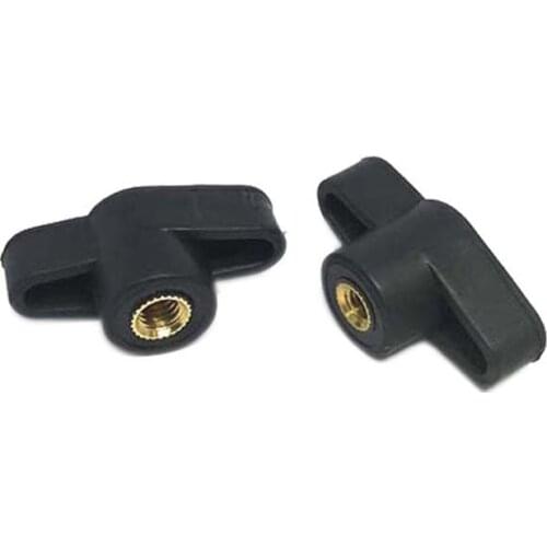 5pcs M4 M5 M6 M8 35#Head Diameter Plum Bakelite Hand Tighten Nuts / Butterfly Plastic Head Hand Knob Nut