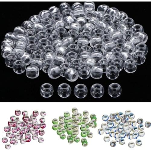 50/100pcs Dreadlocks Hair Ring Hair Braid Beads hair braid dread dreadlock Beads cuffs clips Hair Tube Bead approx 6mm hole