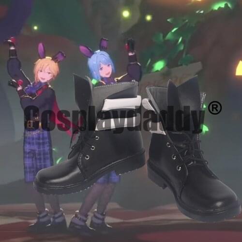 Ensemble Stars!! Ra*bits Wander! Black Bunny in UNDERLAND Hajime Shino Nazuna Nito Tomoya Mashiro Cosplay Shoes Ankle Boots S008