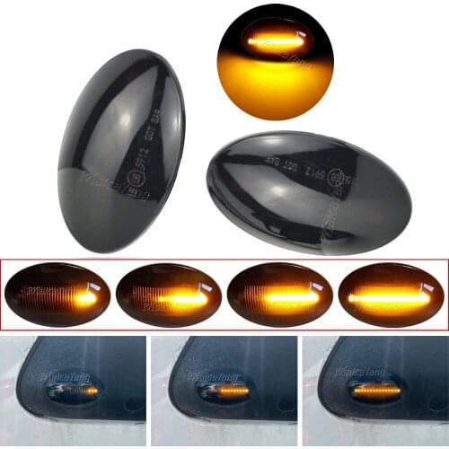 Car LED Dynamic Blinker Turn Signal Light Side Marker Lamp For Ford Fiesta III IV MK3 MK4 KA Mondeo I MK1 Transit Tourneo MK6 7