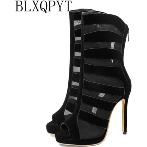 BLXQPY super Big Size 28-52 shoes women sandals Sexy Fashion high heels 11.5CM sandals sapato feminino summer style shoes 19-8