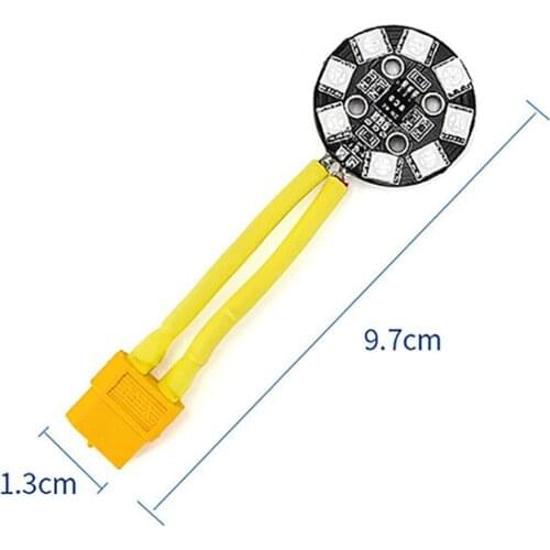 Colored LED Signal Light Night Flying Lamp Circular External Lights for DJI Mavic 2/ Mavic Air 2 Drone Battery Delay Controller