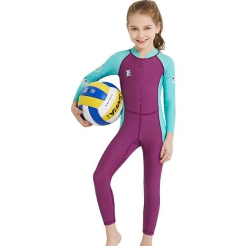 Kids Diving Suit 2.5MM Neoprene Wetsuit Children For Boys Girls Keep Warm One-piece Long Sleeves UV Protection Swimwear