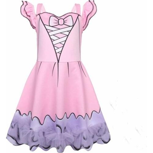 Children cosplay cartoon girls dress childrens Halloween show role-playing clothes