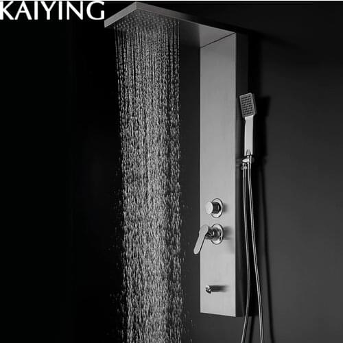 KAIYING Modern Stainless Steel Rain Waterfall Shower Panel,841