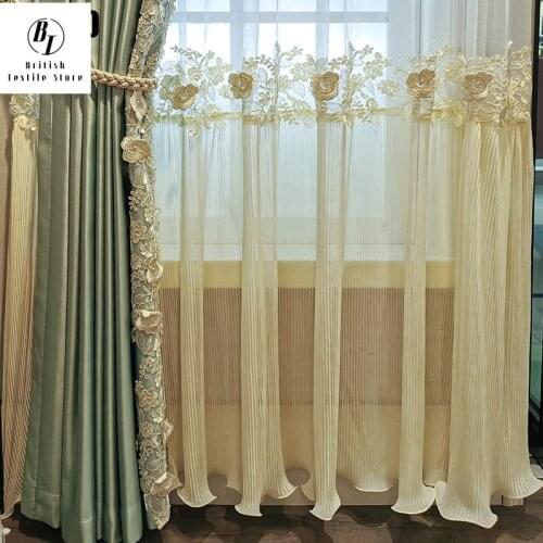 French Nordic Princess Curtains Warm and Romantic Curtains Modern Curtains Custom Curtains for Living Dining Room Bedroom