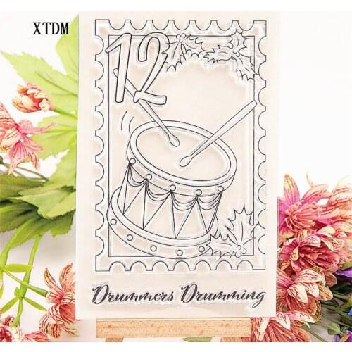 Hot selling drum transparent clear stamp / silicone seal roller stamp DIY scrapbook album / card production