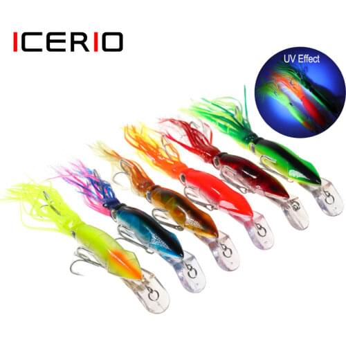 [6PCS] 24cm/40g Fishing Lures Tuna 6 Colors Squid Bionic Lures/Big Size Squid Skirts Trolling Bait Hardbody Fishing