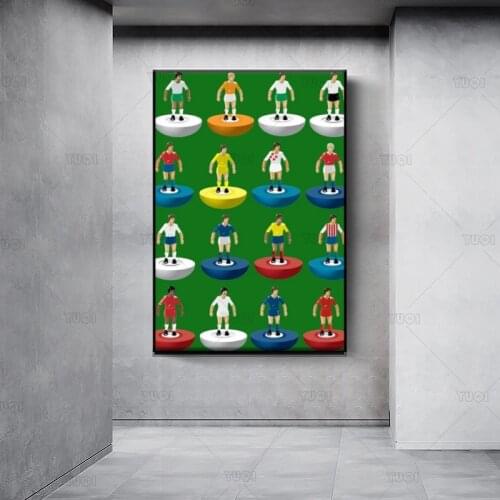 World Subbuteo players Canvas Painting Wall Art Home Decor Poster Living Room Girl Bedroom Abstract Art