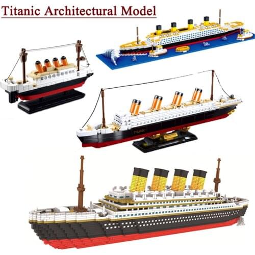 Classic Building Blocks Titanic Cruise Ship Model Brick Collection 3D Ship Assembled Building Blocks Childrens Toy Gifts No Box