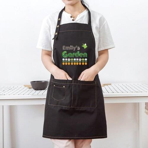 Kitchen apron Korean fashion adult men and women flower shop maternal and child shop overalls home clean sleeveless apron