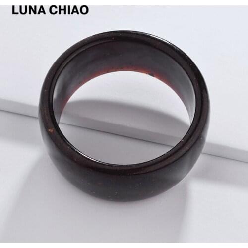 LUNA CHIAO Flat Resin Acrylic Bangle Women Bracelets Jewelry