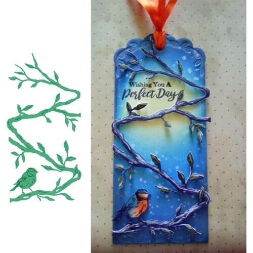 Bird Branch Metal Cutting Dies Stencil For Scrapbooking Album Photo Paper Cards Crafts Handmade New 2019 Die Cut Embossing