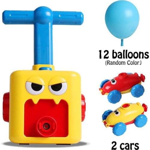HISTOYE Educational Science Experiment and Puzzle Inertial Balloon Toy Inertial Power Balloon Car Toys for Children