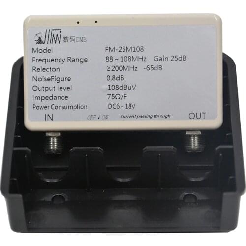 Original Remote Reception High-gain FM Radio Broadcast Indoor Outdoor Signal Amplifier With power supply