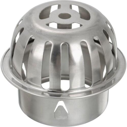 Outdoor Round Durable Stainless Steel Balcony Drainage Cover Rain Pipe Cap Drainage Plumbing Fitting Roof Floor Drain