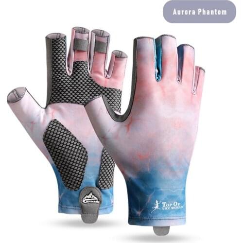 Outdoor Fishing Gloves Ice Silk Sunscreen Protective Gloves Breathable Sports Fishing Gloves