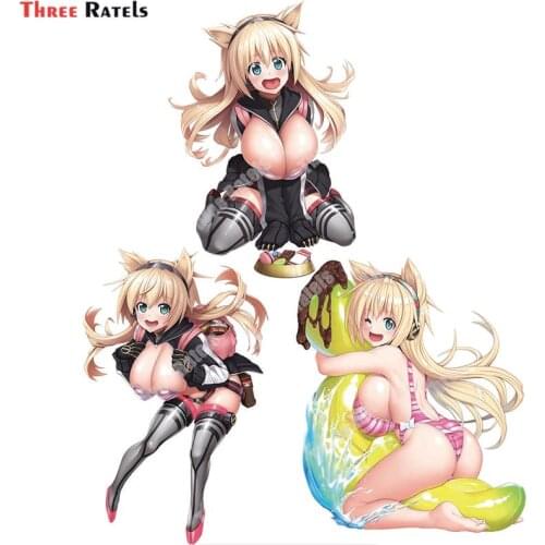 Three Ratels A912 Cecilia Cello Taimanin Personalized Anime Stickers For Luggage Skateboard Laptop Decoration Decals