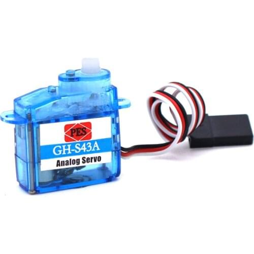 PES GH-S43A 4.3g High Precision Plastic Gear Coreless Analog Servo 0.8KG for RC Micro Airplane Quadcopter Drones DIY Parts