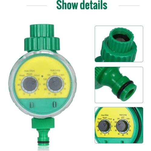 Garden Automatic Water Timer Digital LCD Electronic Sprinkler Irrigation Controller System Programmable Valve Hose Waterproof