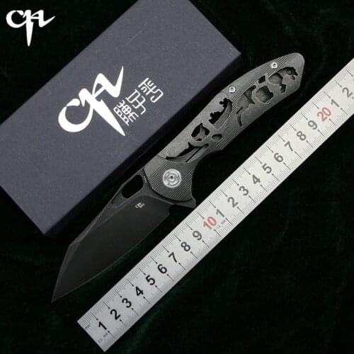 CH3515 Flipper folding knife s35vn Blade Titanium handle outdoor camping survive hunting pocket fruit kitchen Knives EDC tools